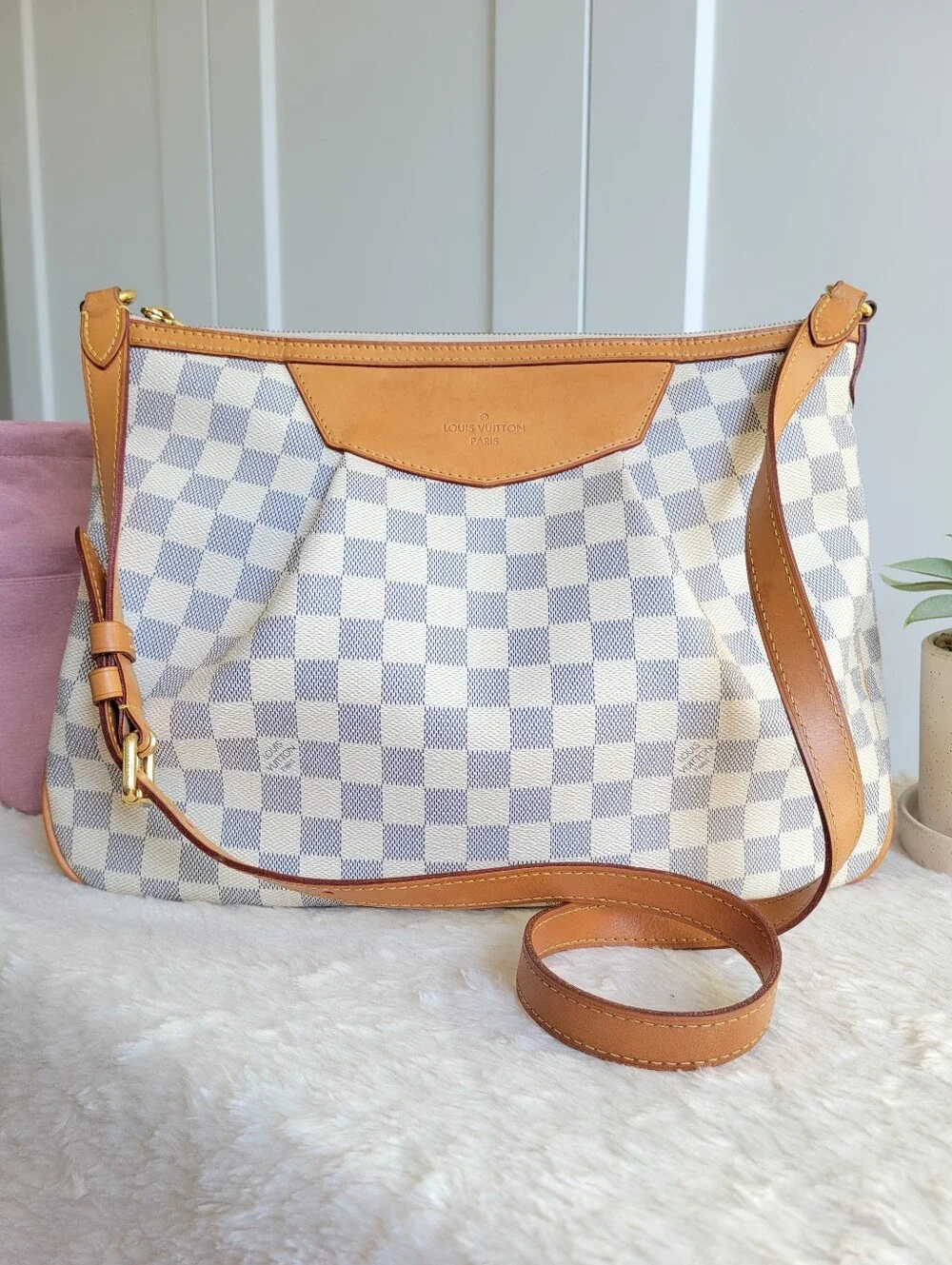 Louis Vuitton Crossbody Bag - Siracusa Mm Damier Azur